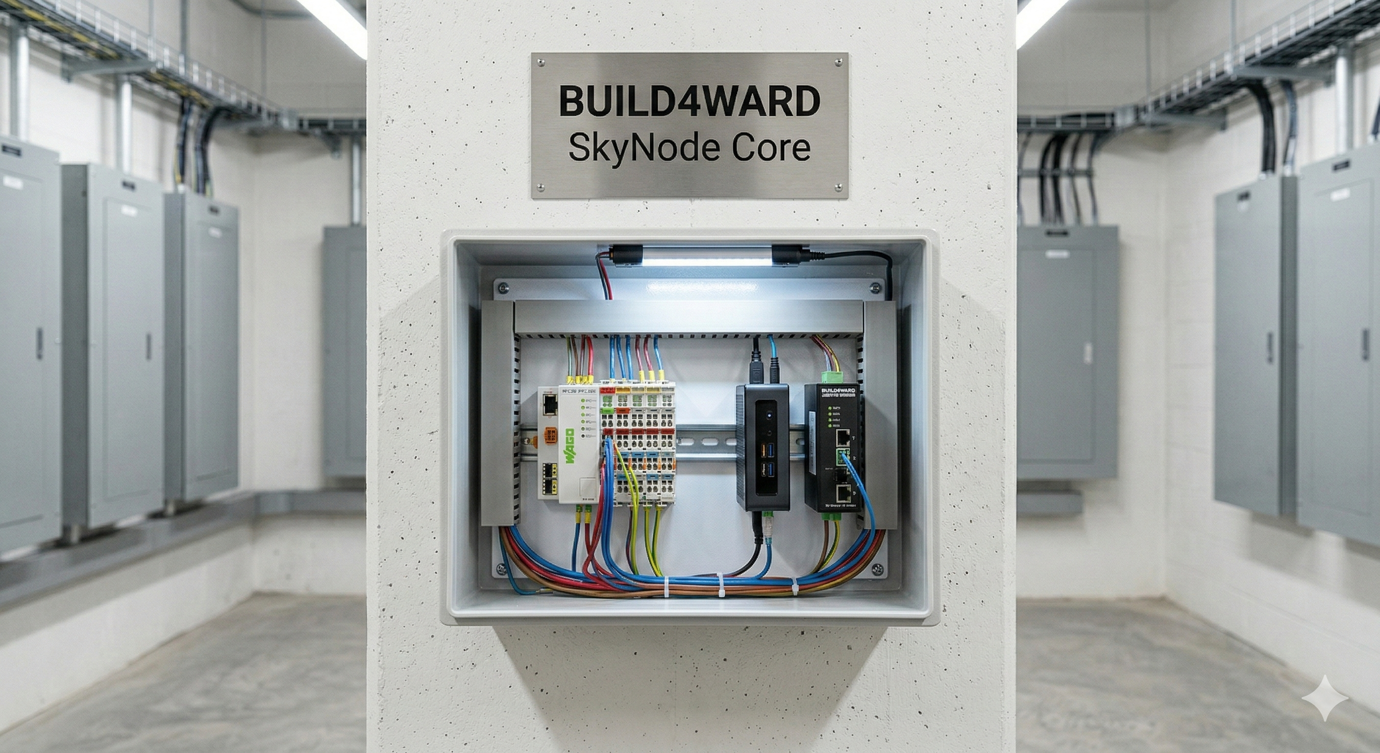 SkyNode Core — Wandmontage