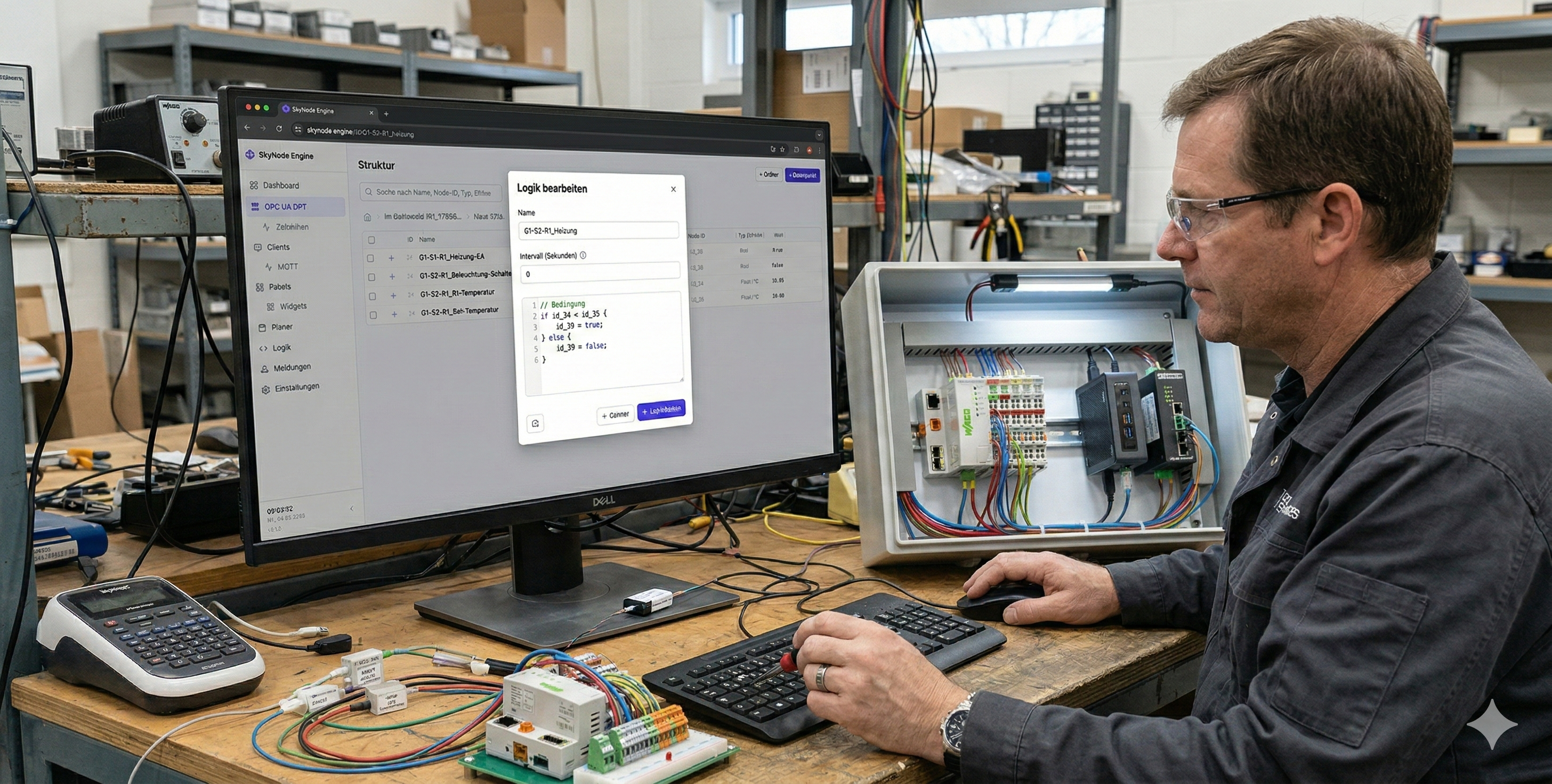 SkyNode Engine — Programmieroberfläche